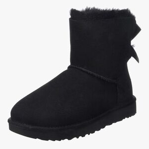 Ugg Mini Bailey Bow Boots ll in Black US7 Pull On Cozy Comfortable Casual